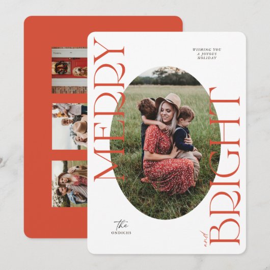 Vroege en heldere kerstkaart voor feestdagen (Voorkant / Achterkant)