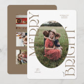 Vroege en heldere kerstkaart voor feestdagen (Voorkant / Achterkant)