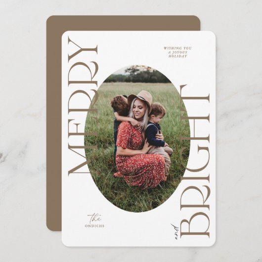 Vroege en heldere kerstkaart voor feestdagen (Voorkant / Achterkant)