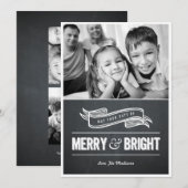 Vroege en heldere kerstkaarten feestdagenkaart (Voorkant / Achterkant)