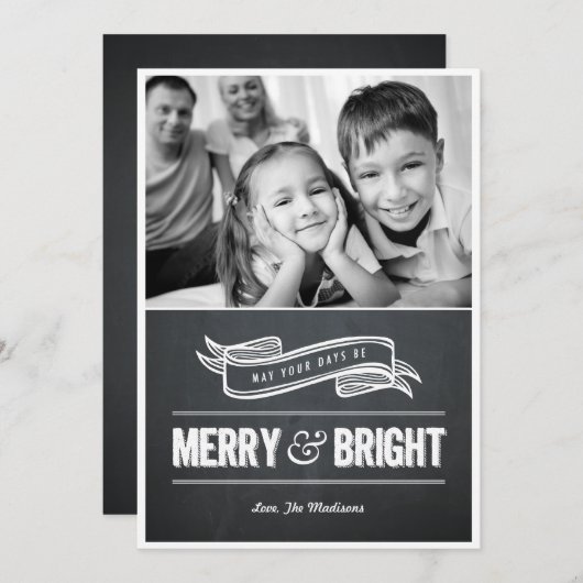 Vroege en heldere kerstkaarten feestdagenkaart (Voorkant / Achterkant)