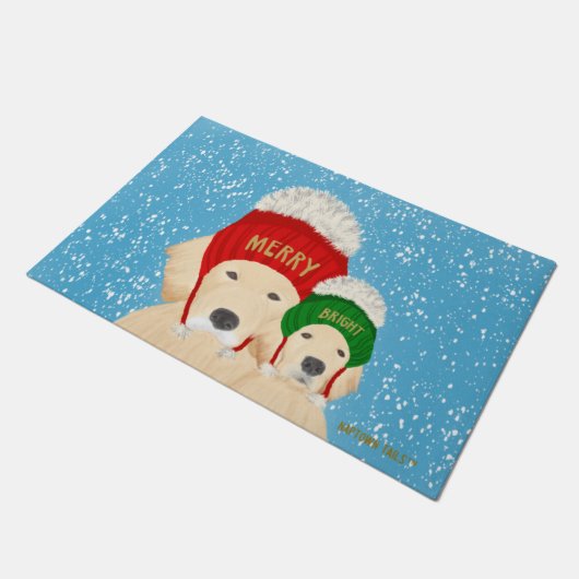 Vroege en heldere kerstklep deurmat (Schuin)