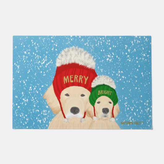 Vroege en heldere kerstklep deurmat (Voorkant)