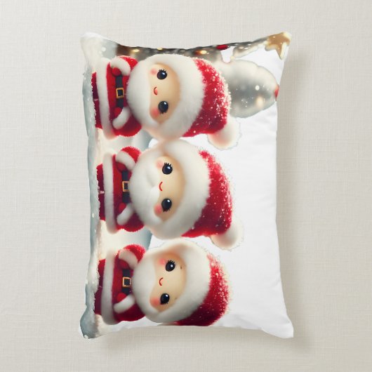 Vroege en heldere Kerstmis Accent Kussen (Voorkant(Verticaal))