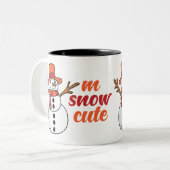 Vroege en heldere kerstMok Tweekleurige Koffiemok (Voorkant links)