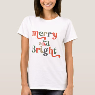 Vroege en heldere kersttjirt met Retro T-shirt