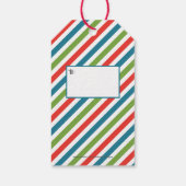 Vroege en heldere kerstverlichting cadeaulabel (Achterkant)