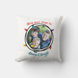 Vroege en heldere kerstverlichting kussen