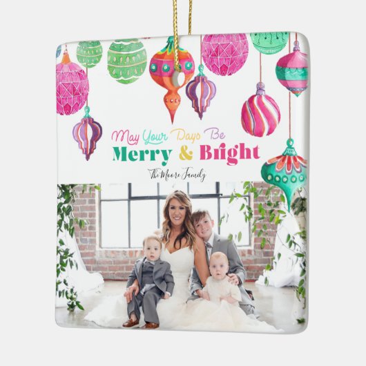 Vroege en heldere kerstversiering keramisch ornament (Links)