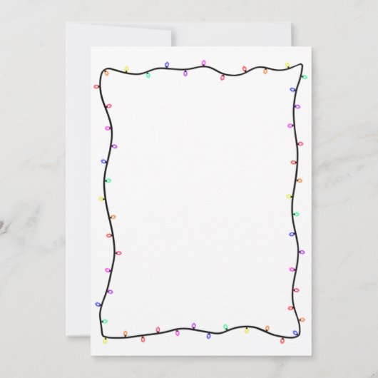 Vroege en heldere Neon Glow Lights Kaart (Achterkant)