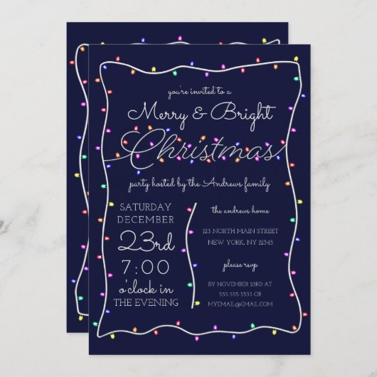 Vroege en heldere Neon Glow Lights Kaart (Voorkant / Achterkant)