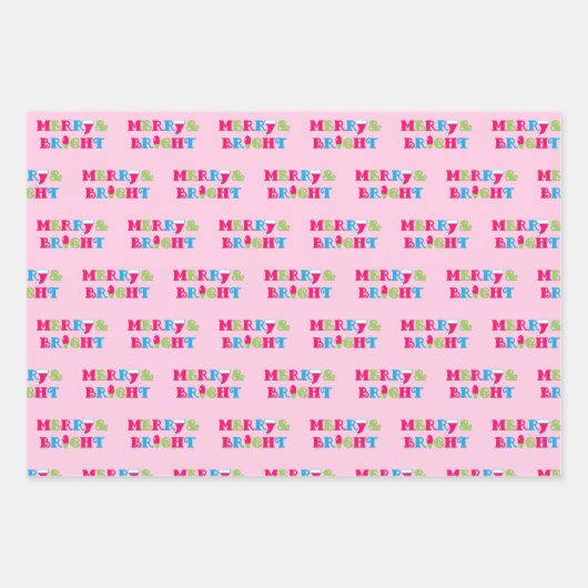 Vroege en heldere Neon pasta-kerst Inpakpapier Vel (Voorkant)