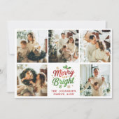 Vroege en heldere serie foto's voor collage kerstm feestdagenkaart (Voorkant)