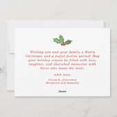 Vroege en heldere serie foto's voor collage kerstm feestdagenkaart (Achterkant)