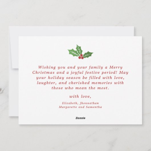 Vroege en heldere serie foto's voor collage kerstm feestdagenkaart (Achterkant)