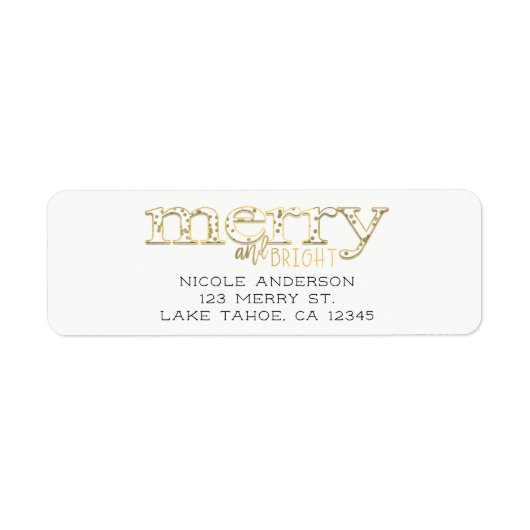 Vroege en heldere witte kerstfeestdagen Kaart Etiket (Voorkant)