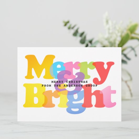 Vroege en heldere zakelijke kerst feestdagenkaart (Staand voorkant)