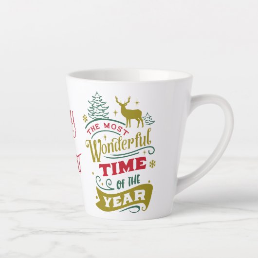 Vroege en helderste feestdag latte mok (Rechts)