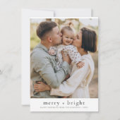 Vroege en helderziende kerstfeestdag foto feestdagenkaart (Voorkant)