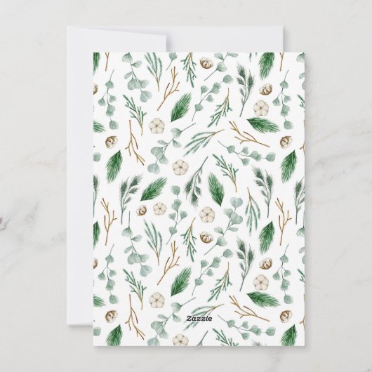 Vroege en helderziende kerstfeestdag foto feestdagenkaart (Achterkant)