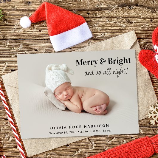 Vroege en lichte 4-foto's met kerstmis aankondiging