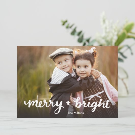 Vroege en lichte kerstkaart (Staand voorkant)