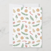 Vroege feestdag met feestdag voor het kleuterlicht feestdagenkaart (Achterkant)