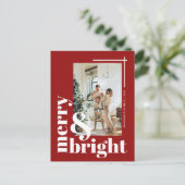 Vroege feestdag met feestelijke en heldere foto's briefkaart (Staand voorkant)