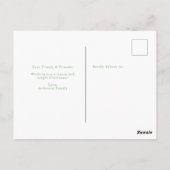 Vroege feestdag met feestelijke en heldere foto's briefkaart (Achterkant)