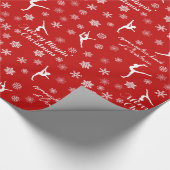 Vroege feestdag met kerstmis cadeaupapier (Hoek)