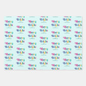 Vroege feestdag met kleurrijke feestdagen inpakpapier vel (Voorkant 3)