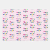 Vroege feestdag met kleurrijke feestdagen inpakpapier vel (Voorkant 2)