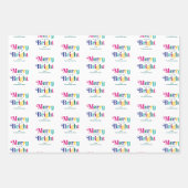 Vroege feestdag met kleurrijke feestdagen inpakpapier vel (Voorkant)