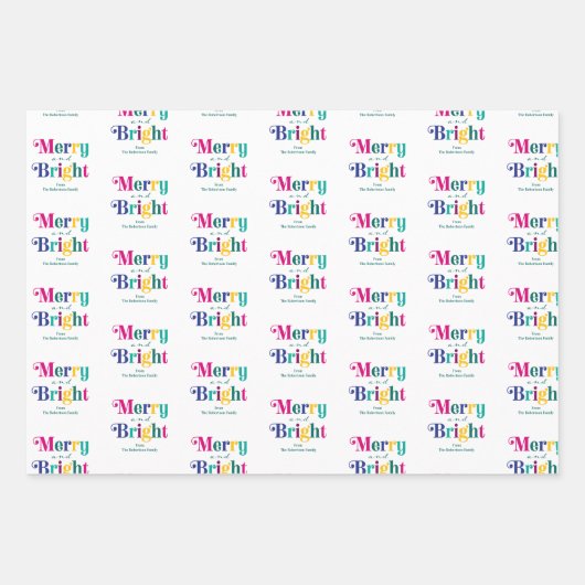 Vroege feestdag met kleurrijke feestdagen inpakpapier vel (Voorkant)