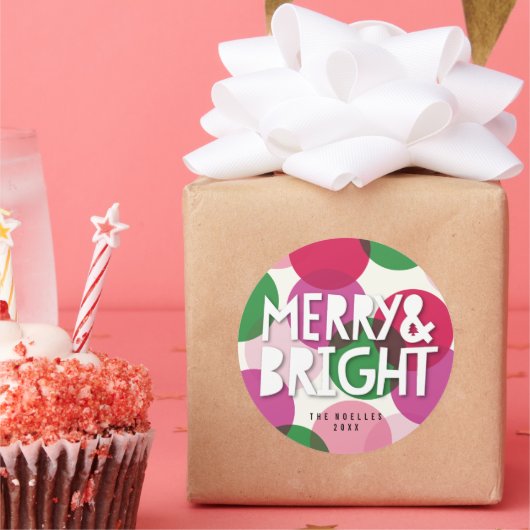 Vroege feestdag met vrolijk Confetti Stippen Ronde Sticker (Feest)