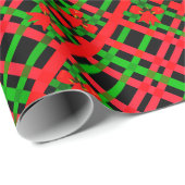 Vroege feestdag, modern, rood en groen cadeaupapier (Rol Hoek)