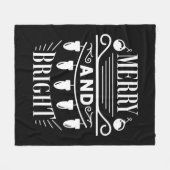 Vroege feestdagen met lichte feestdagen en lichte  fleece deken (Voorkant (Horizontaal))