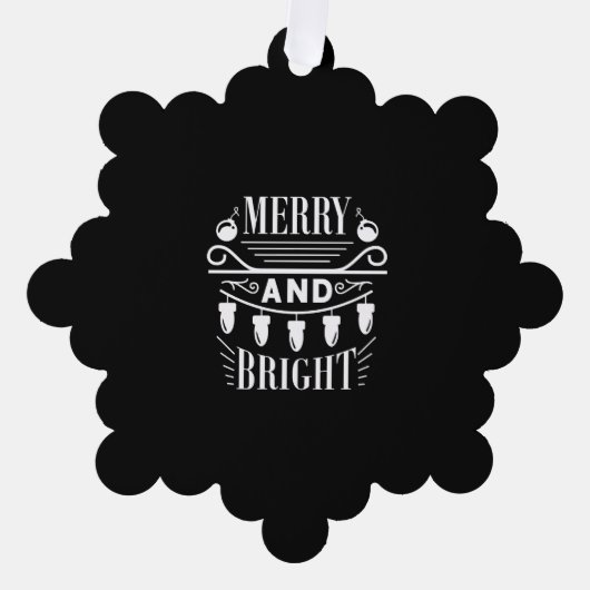 Vroege feestdagen met lichte feestdagen en lichte ornament kaart (Voorkant)