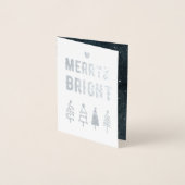 Vroege feestelijke feestelijke, lichte moderne rin folie kaarten (Voorkant)