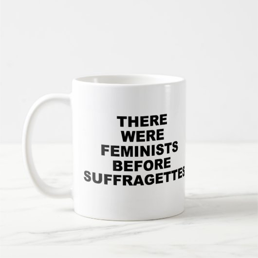 Vroege feministische Mok (Links)