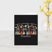 Vroege Head Start Leraar Waardering Head Start T Kaart (Gele Bloem)
