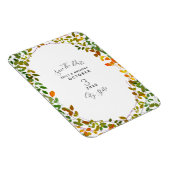 Vroege herfst botanische bruiloft sparen de datum magneet (Rechterzijde)