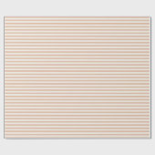 Vroege herfst erfgoedstrepen | Warm abrikoos ll Cadeaupapier (Vlak)