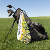 Vroege Herfst - Gepersonaliseerd Golfhanddoek (Groen)