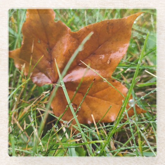 Vroege Herfst Glazen Onderzetter (Voorkant)