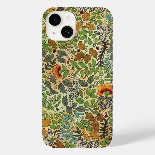 'Vroege Herfst' - Hand Geïllustreerde Bloementelef Case-Mate iPhone Case (Achterkant)