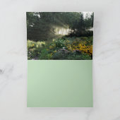 Vroege Herfst in het Wenskaart Tuinen Bedankkaart (Binnen)