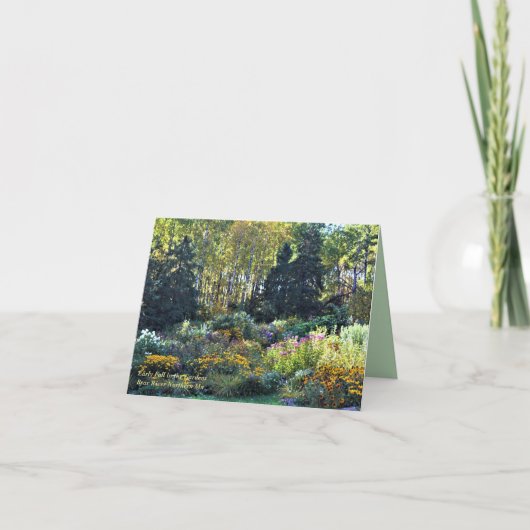 Vroege Herfst in tuinenkaarten Bedankkaart (Voorkant)