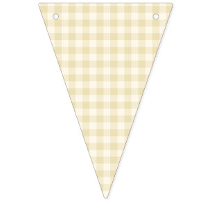 Vroege Herfst Klassieke Gingham Gouden Tarwe Vlaggetjes