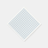 Vroege Herfst Klassieke Gingham | Stofblauw Servet (Hoek)